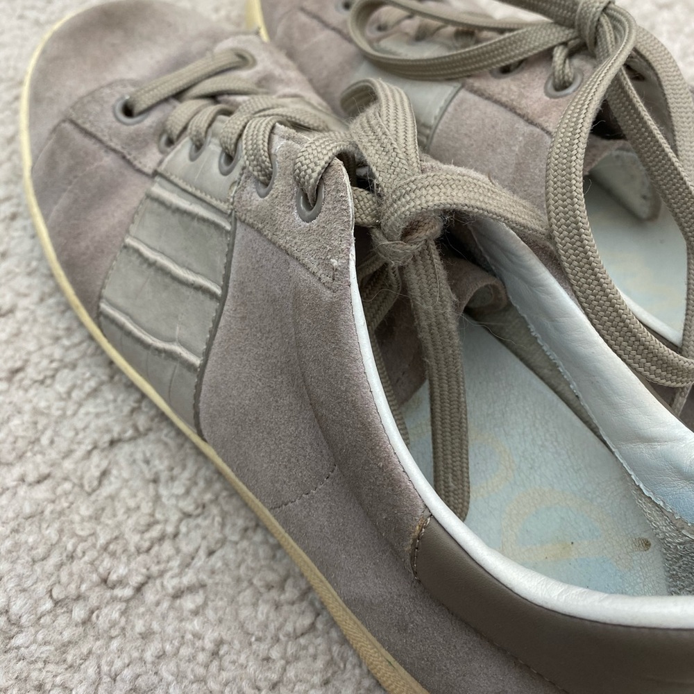 Sam Edelman Brown Suede Snakeskin Sneakers